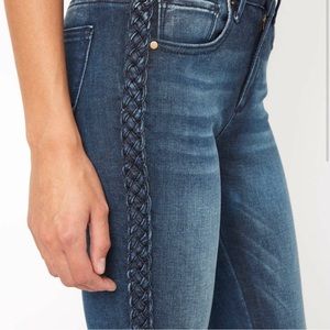 DRIFTWOOD Jackie Braided Skinny Jeans High Rise Size 28